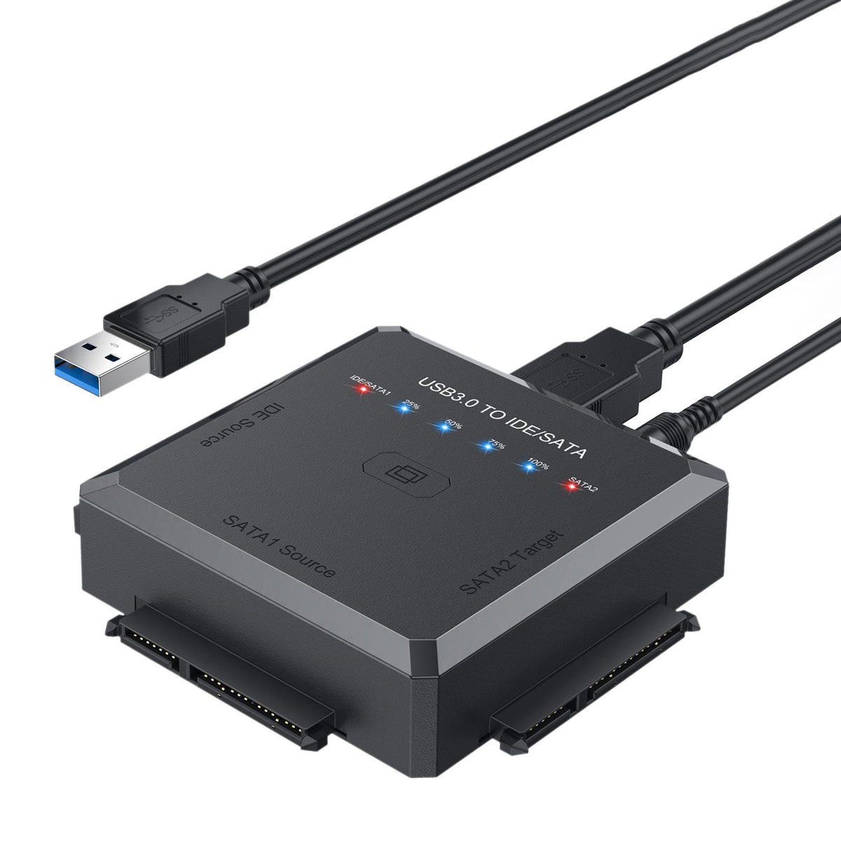 Maxbell 5Gbps USB3.0 to IDE/SATA Converter EU Adapter for 2.5 3.5inch HDD/SSD/IDE