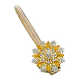 Max Magnetic Crystal Curtain Tiebacks Drapery Buckle Clip Holdback Golden