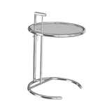 Maxbell End Table Sofa Side Table Metal Snack Table for Sofa Bedroom Living Room Clear