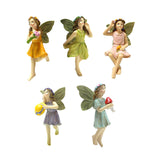 Maxbell 5 Pieces Miniature Accessories and Figurines Kit for Desktop Lawn
