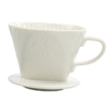 Max European Style Ceramic Coffee Filter Cup Ceramic Coffee Dripper White