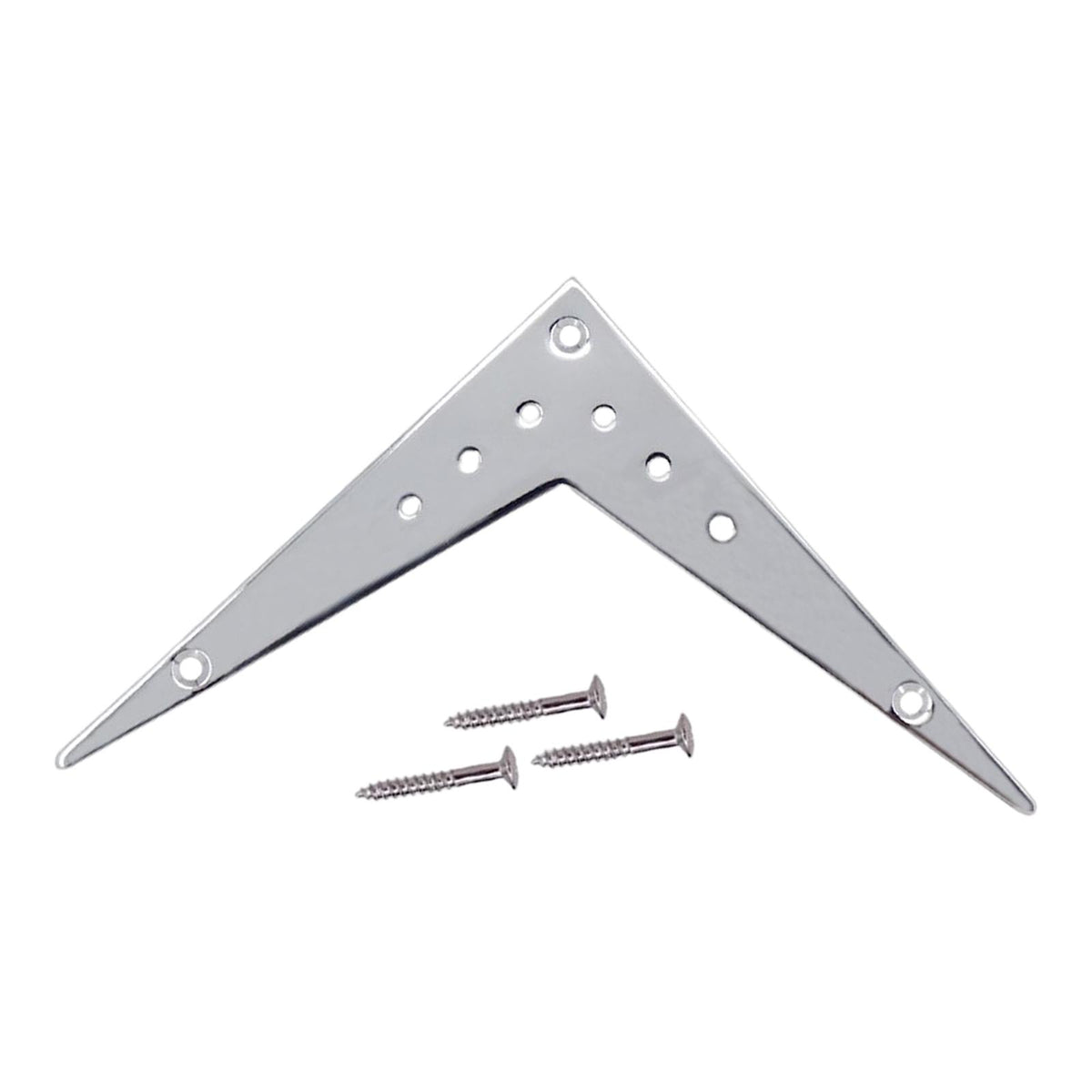 Maxbell V Style Guitar Tailpiece Portable for Electric Guitar Musical Instrument Argent