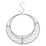 Max Iron Wire Wreath Frame Succulent Pot Metal Planter Plant Holder Decoration C