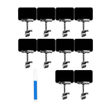 Maxbell Set of 10 Merchandise Retail Display Sign Rotating Clip Adjustable Accessory Black