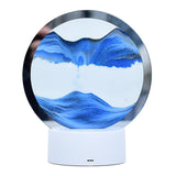 Maxbell Moving Sand Picture Night Light Flowing Sand for Decor Dining Room Blue