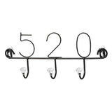Maxbell Practical Multi-function Wall Hook Hanger Rack Holder 520 Black_3 Hooks