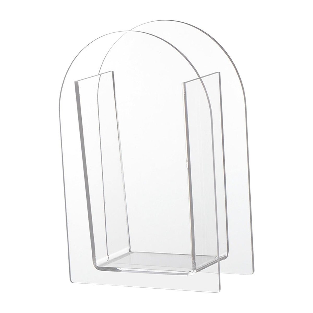 Maxbell Unique Vase Geometric Arch Elegant Acrylic flower buckets for Restaurant Style B