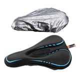 Maxbell Comfort Bike Saddle Cushion Pad Breathable Non Slip Saddle Cycling Parts Black Blue