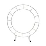 Maxbell Iron Wedding Arch Flower Row Stand Stable Round Birthday Decoration Medium