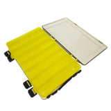 Max Maxb Double-layer Fishing Lure Box Tackle Box Bait Container Storage Yellow S