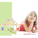 Maxbell Children Montessori Toy Wooden Rainbow Sound Blocks Buliding Stacking Toy
