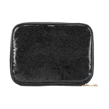 Maxbell PU Leather Watch Bands Storage Bag Tote Hold 8 Watch Straps Waterproof Black