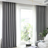 Max Maxb Embroidery Rod Pocket Curtain Panel Light Grey Shade Curtain