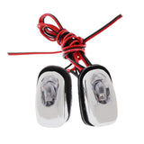 Max Pair Car Hood Windshield Spray Nozzle Wiper Washer  With LED Light  Blue