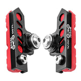 Maxbell 1 Pair Durable Brake Blocks Shoes Drawer Type Bicycle Brake Pads Black Red