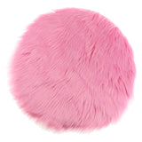 Max Fluffy Faux Fur Seat Cushion Pad Artificial Sheepskin Mat Hot Pink 40cm