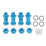 Max 17mm Hex Hub 30mm Extension Adapter Combiner for HSP 94087 1/8 RC Car Blue