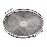 Maxbell Portable Vanity Tray Display Serving Tray with Handle for Desktop Decor Gray