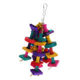 Max Parrot Supplies Bird Wood Molar Toy Parrot Chewing Swing Cage Accessories