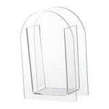 Maxbell Unique Vase Geometric Arch Elegant Acrylic flower buckets for Restaurant Style B