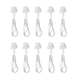 Maxbell 10pcs 1:25 Miniature Golden Lamp Table Lighting Dollhouse Decoration  23mm