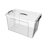 Maxbell Household Toy Storage Organizer Box Clear for Bedroom Living Room Comforter 80L