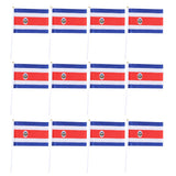 Maxbell 12PCS Flag Flags Banner Hand Waving Flag National Pride Flag Costa Rica