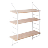 Max 3 Layer Wall Hanging Wooden Shelves Floating Wall Shelf Home Decor White