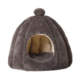 Maxbell Cute Pet Cat Bed Cat House Dog Sleeping Bed Puppy Kennel Anti Slip Bottom Dark Gray S