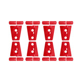 Maxbell 8Pcs Hood Hinge Cover Replaces for JK Wrangler 2007-2017 Easily Install Red