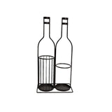 Maxbell Wine Glass Holder Countertop Bottle Display Rack for Countertop Kitchen Home 2 grids