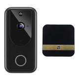 Maxbell 1080P HD Video Doorbell Wide Angle No Hard-Wiring Battery Powered for Home Black