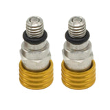 Maxbell 2 Pieces M5 0.8mm Fork Air Bleeder Pressure Valve for Motorbike Durable Gold