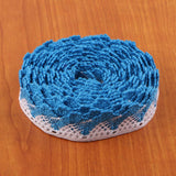 Max 1 Piece Lace Trim Edge Fringe Bias Tape for Sewing Accessories Light Blue