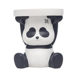 Maxbell Resin Animal Ottoman Footrest Round Seat Non Skid for Bedroom, Entryway, Panda