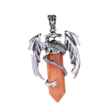 Maxbell Necklace Pendant Fashion Antique for Engagements Birthday Gifts Girlfriend Orange