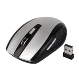 Maxbell Slim 2.4GHz Wireless Optical Mouse Cordless Mice USB 2.0 Receiver For Laptop Silver