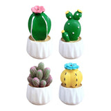 Maxbell Cactus Small Pot Interior Decorations Car Dashboard Figurine for Table