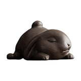 Maxbell Bunny Statue Animal Sculpture Decor Rabbit Figurine for Home Living Room Lying 10cmx10cmx7cm