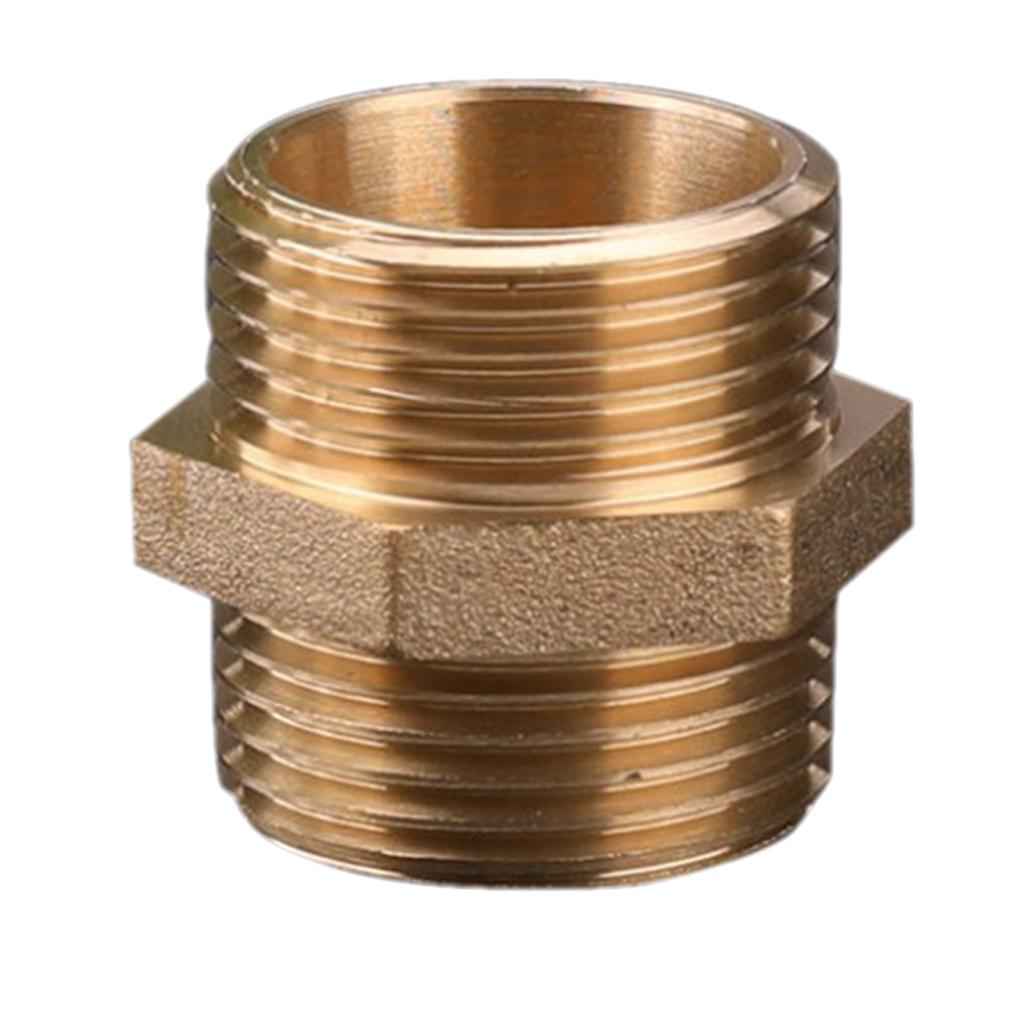 ⚡️Buy Max Brass Pipe Hex Nipple Fitting Adapter Male Thread Water Oil ...