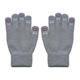 Maxbell Winter Warm Knitted Gloves Soft for Cold Weather Touch Screen Gloves Grey