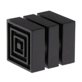 Max Metal Iron Curtain Pole Finials End Heads Fit 28mm Dia. Drapery Rods G_Black