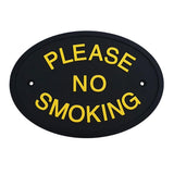 Max Flexible Garden Wall Gate Plaque Sign Plate Plaque  PLEASE NO SMOKING