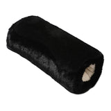 Maxbell Hand Warmer Pad Plush Sleeve Soft Cozy Suede Hand Warm for Bedroom Dormitory Black