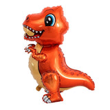 Max Dinosaur Foil Balloons Birthday Kid Toy Inflatable Party Decor Supply Orange