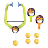 Maxbell Indoor Hanging Table Tennis Trainer Paddles and Balls No Need Table Portable Tiger Rackets 4Balls