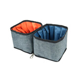 Maxbell Portable Pet Bowls Fittings Dog Supply Zipper Folding for Camping Travel