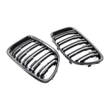 Maxbell 2x Front Grille Grill for BMW X1 E84 11-16 51117347669 Double Line Parts