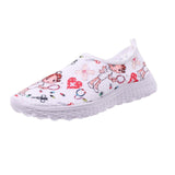 Maxbell Nurse Doctor Print Women Sneakers Cosplay Shoes Slip On 37