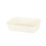 Maxbell Cat Litter Box Open Kitty Litter Pan for Indoor Cats Kitty Rabbit Small Pet White